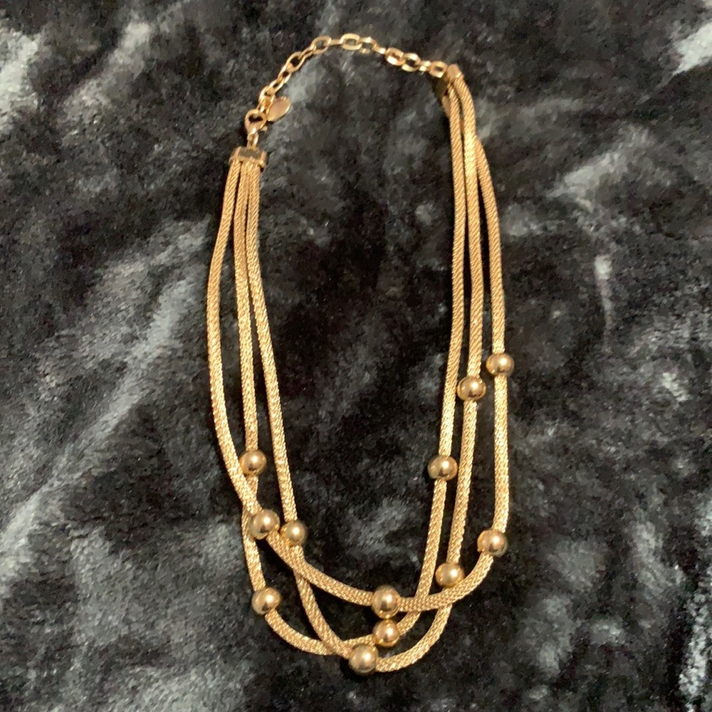Gold colored rope necklace free with bundle